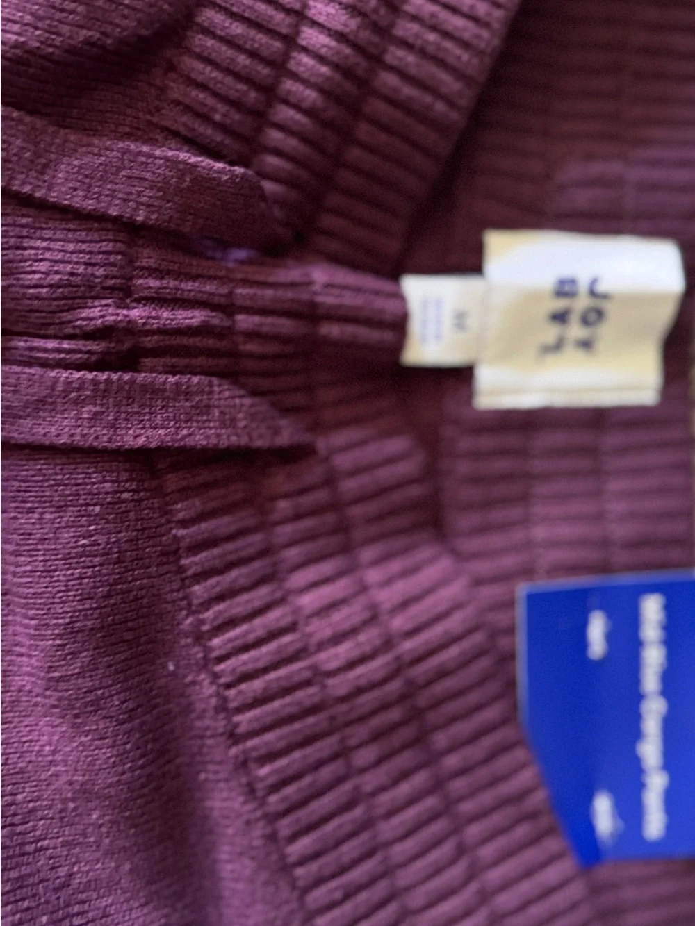 NWT JoyLab High-Rise Sweater Cargo Pants Plum Purple Size M